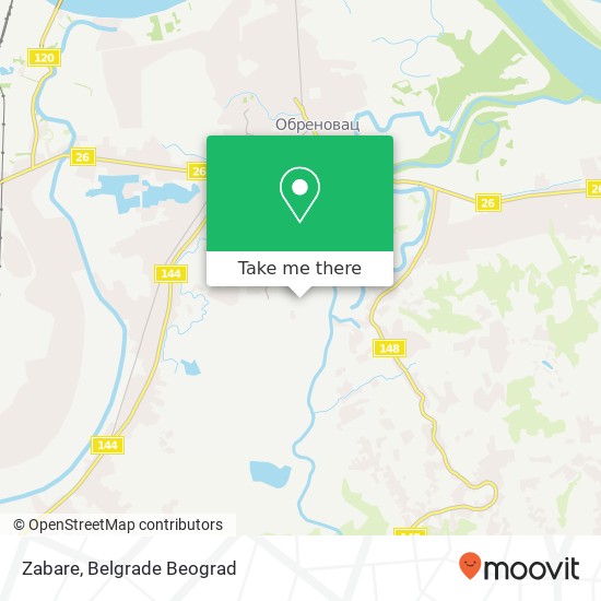 Zabare map