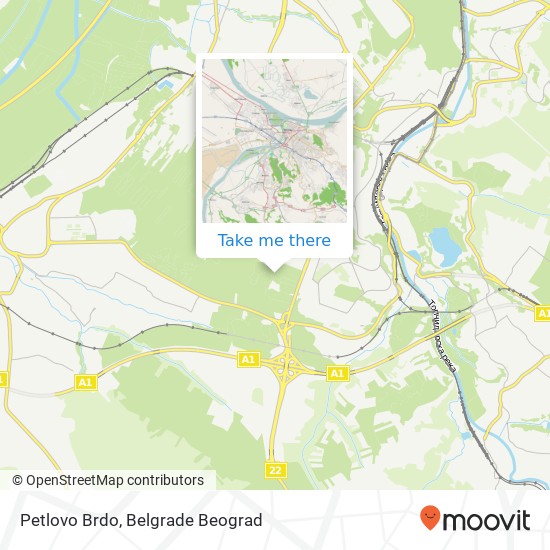 Petlovo Brdo map