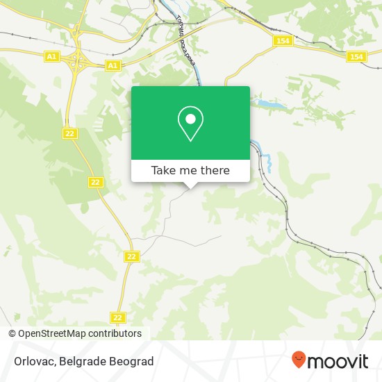 Orlovac map