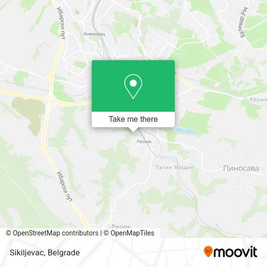 Sikiljevac map