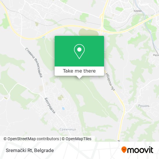 Sremački Rt map