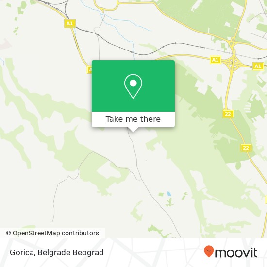 Gorica map