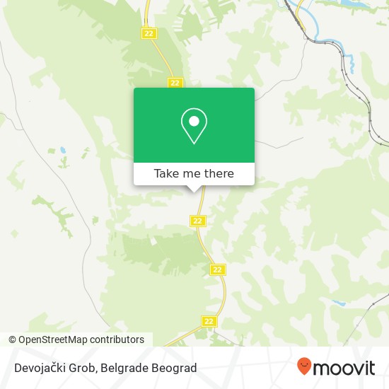 Devojački Grob map