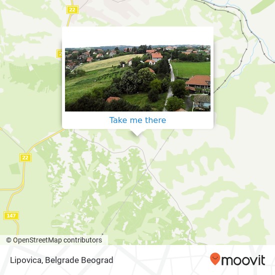 Lipovica map