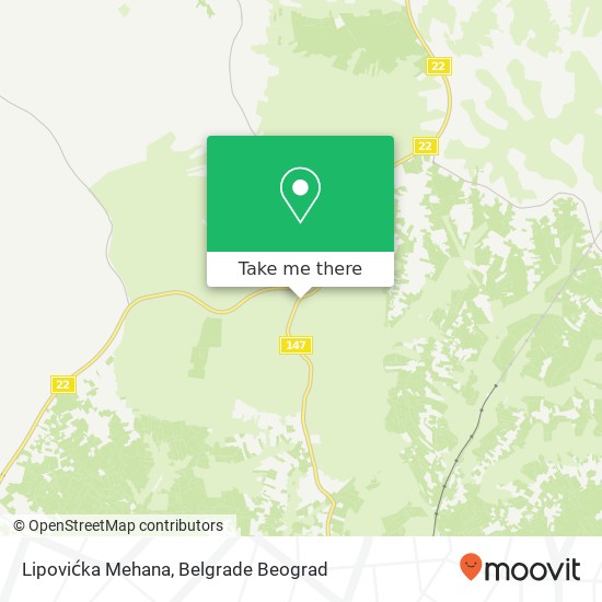 Lipovićka Mehana map