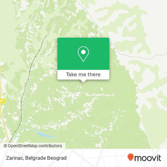 Zarinac map