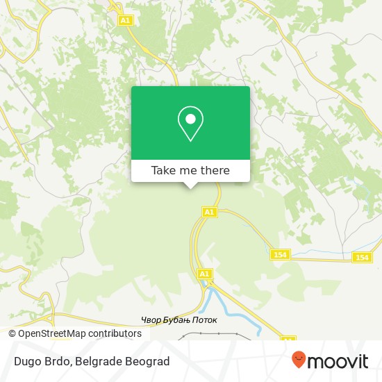 Dugo Brdo map