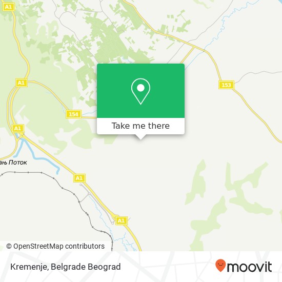 Kremenje map