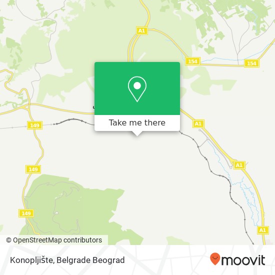 Konopljište map