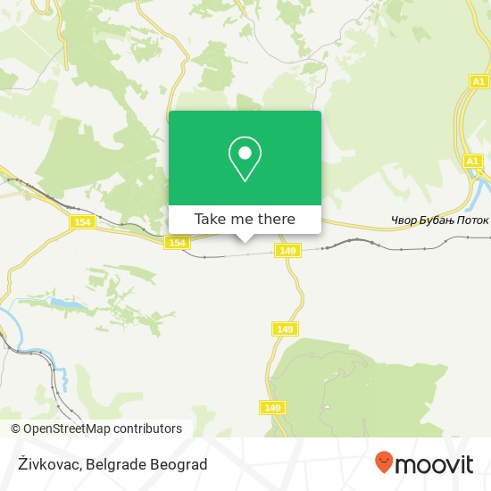 Živkovac map