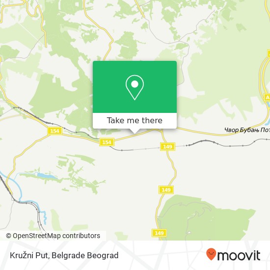 Kružni Put map