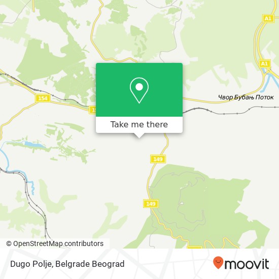 Dugo Polje map