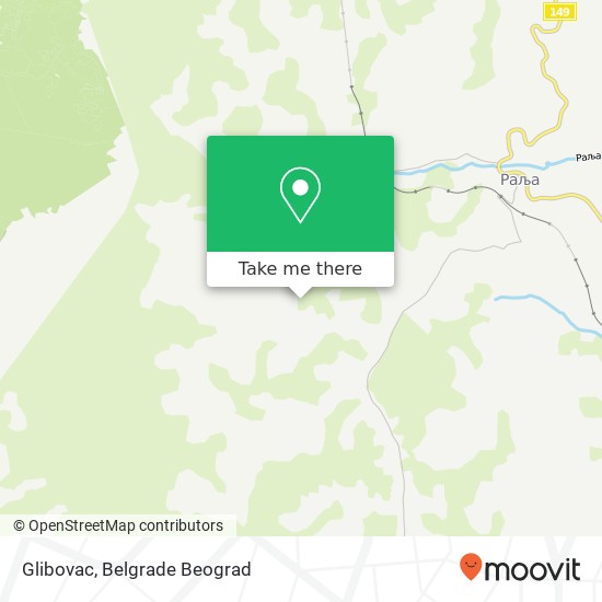 Glibovac map