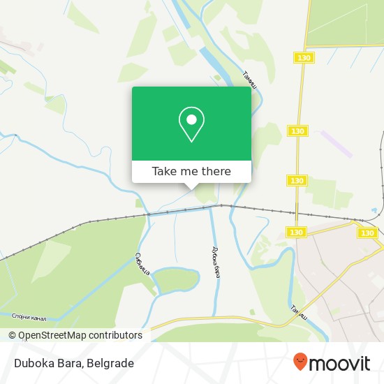 Duboka Bara map