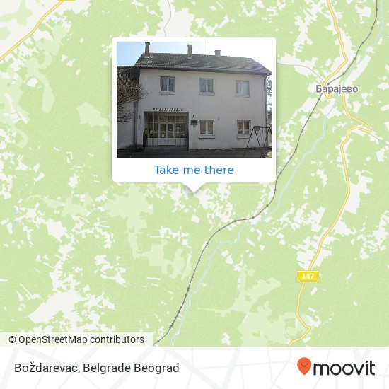 Boždarevac map