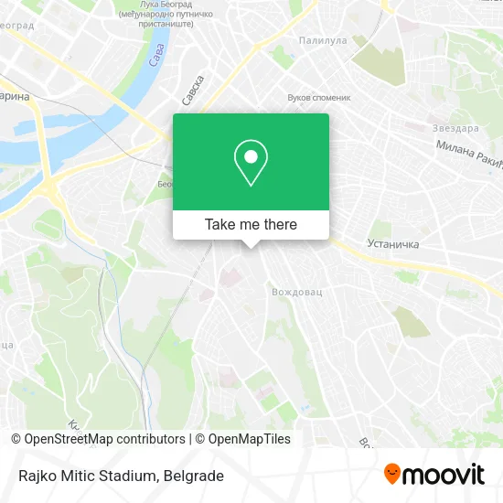 Rajko Mitic Stadium map