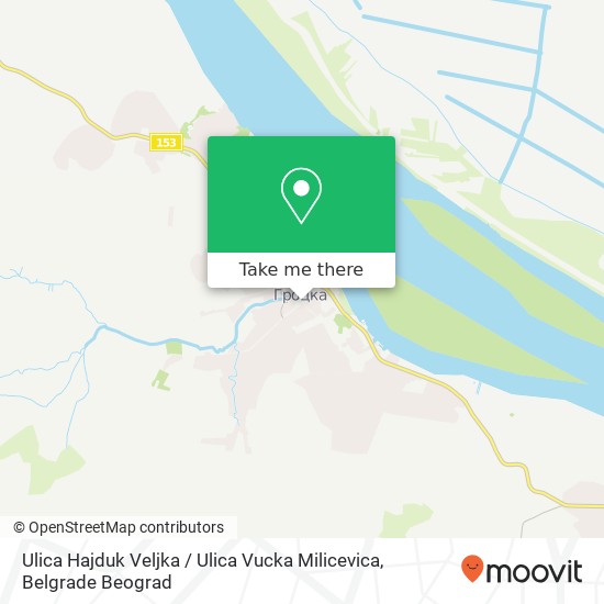 Ulica Hajduk Veljka / Ulica Vucka Milicevica map