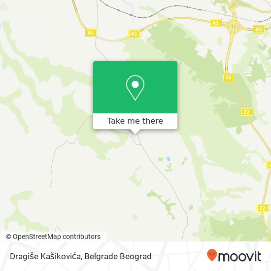 Dragiše Kašikovića map