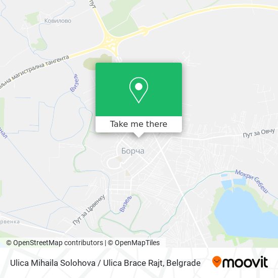 Ulica Mihaila Solohova / Ulica Brace Rajt map