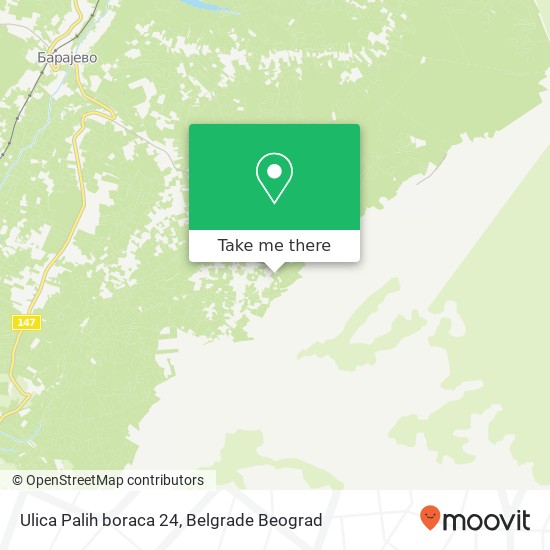 Ulica Palih boraca 24 map