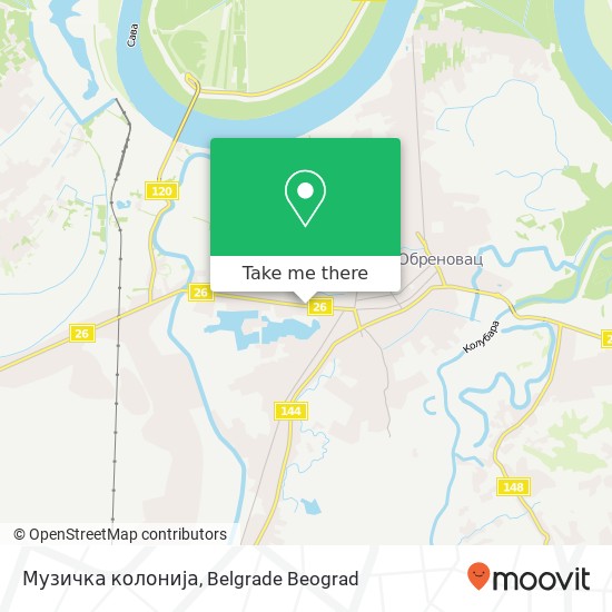 Музичка колонија map