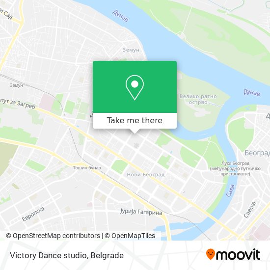 Victory Dance studio map
