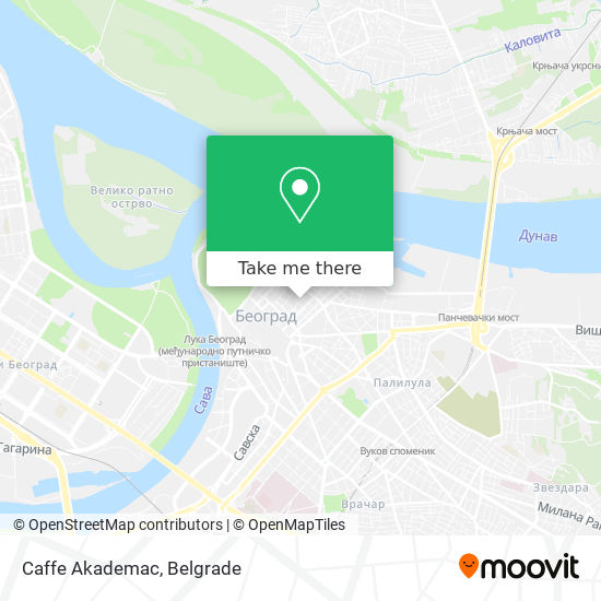 Caffe Akademac map