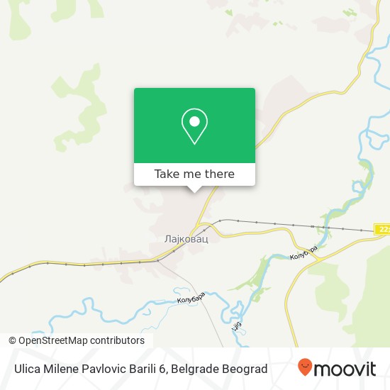 Ulica Milene Pavlovic Barili 6 map