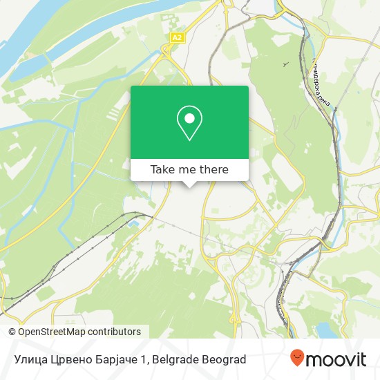 Улица Црвено Барјаче 1 map