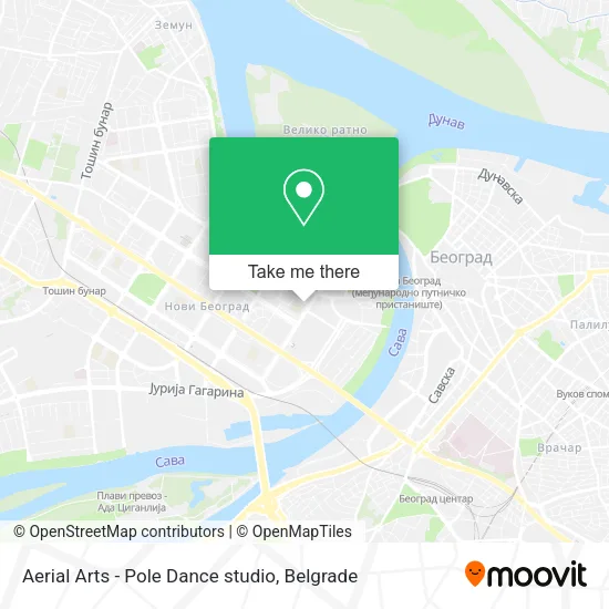 Aerial Arts - Pole Dance studio map