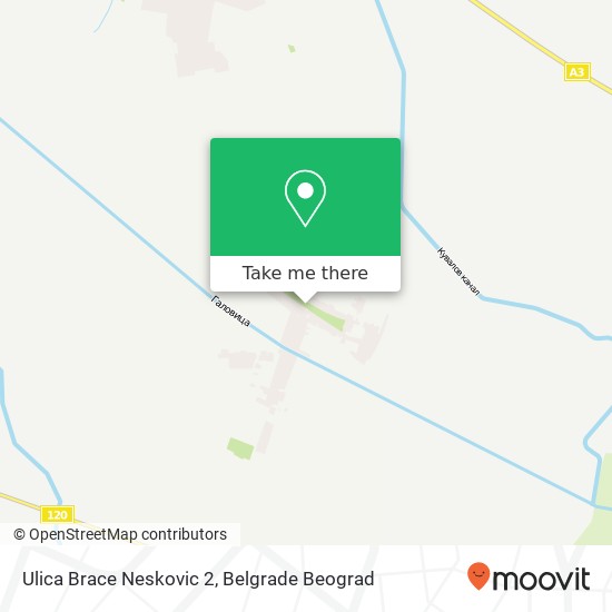 Ulica Brace Neskovic 2 map