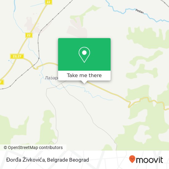 Đorđa Živkovića map