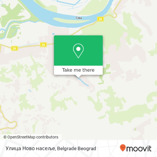 Улица Ново насеље map