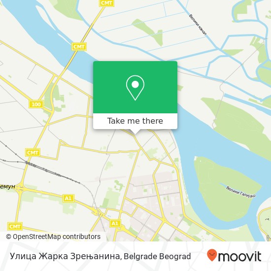 Улица Жарка Зрењанина map