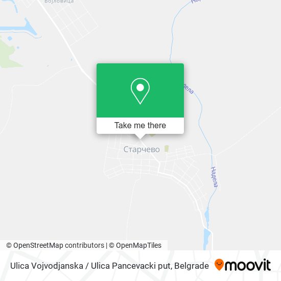 Ulica Vojvodjanska / Ulica Pancevacki put map