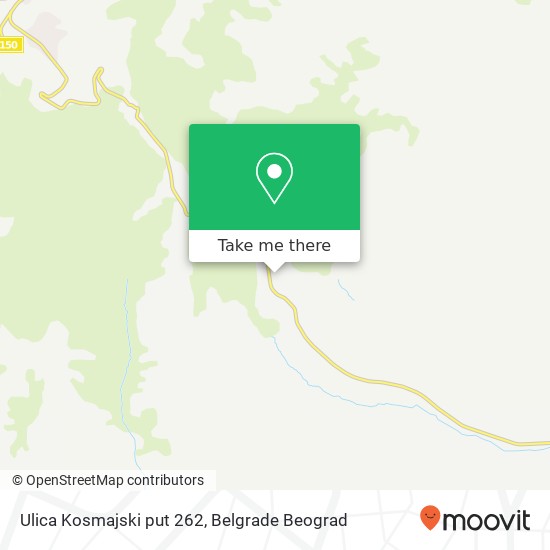 Ulica Kosmajski put 262 map