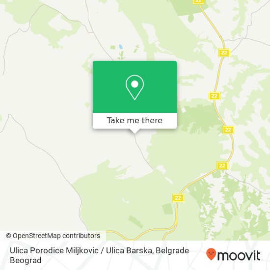 Ulica Porodice Miljkovic / Ulica Barska map