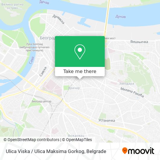 Ulica Viska / Ulica Maksima Gorkog map
