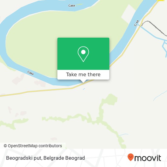 Beogradski put map