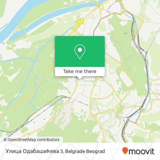 Улица Одабашићева 3 map