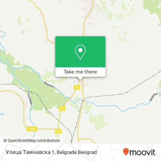 Улица Тамнавска 1 map