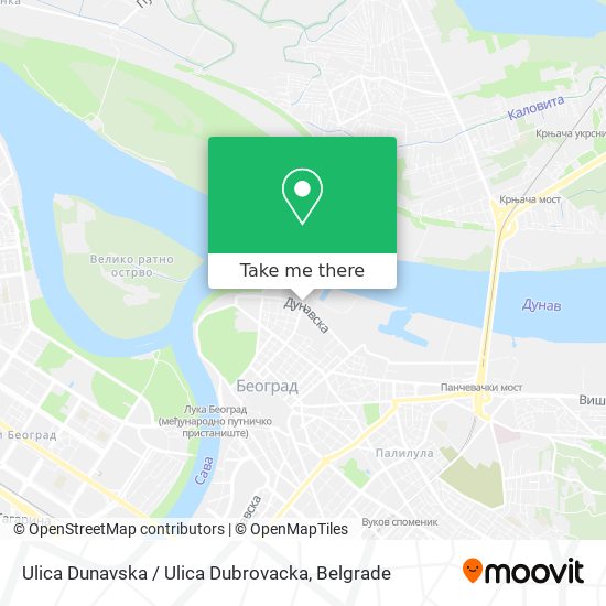 Ulica Dunavska / Ulica Dubrovacka map