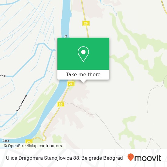 Ulica Dragomira Stanojlovica 88 map
