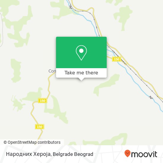 Народних Хероја map