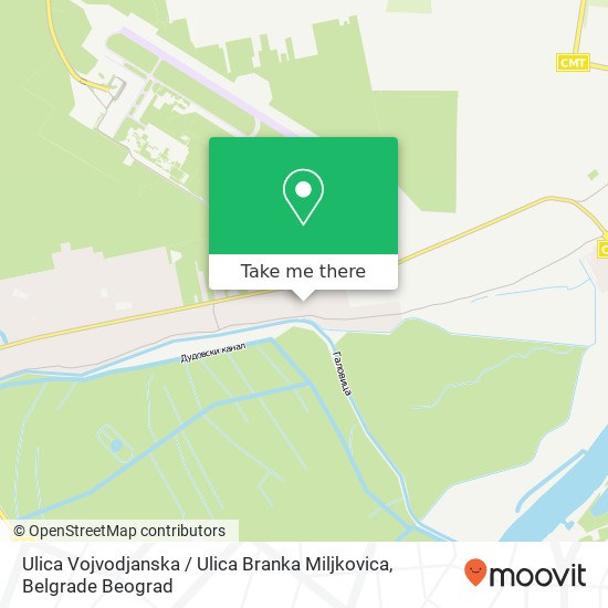 Ulica Vojvodjanska / Ulica Branka Miljkovica map