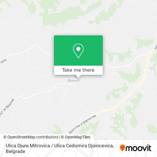 Ulica Djure Mitrovica / Ulica Cedomira Djoincevica map