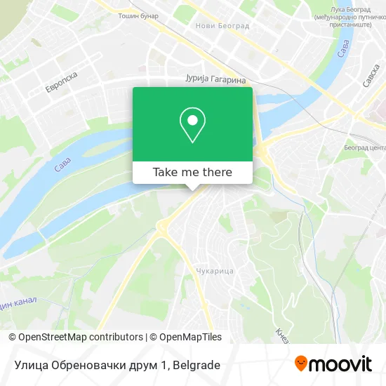 Улица Обреновачки друм 1 map