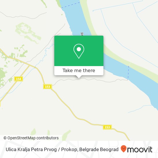 Ulica Kralja Petra Prvog / Prokop map