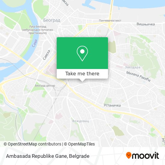 Ambasada Republike Gane map