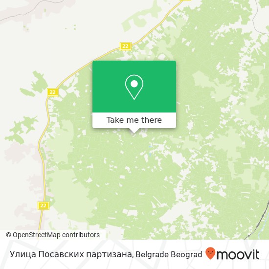 Улица Посавских партизана map